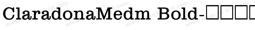 ClaradonaMedm Bold字体转换